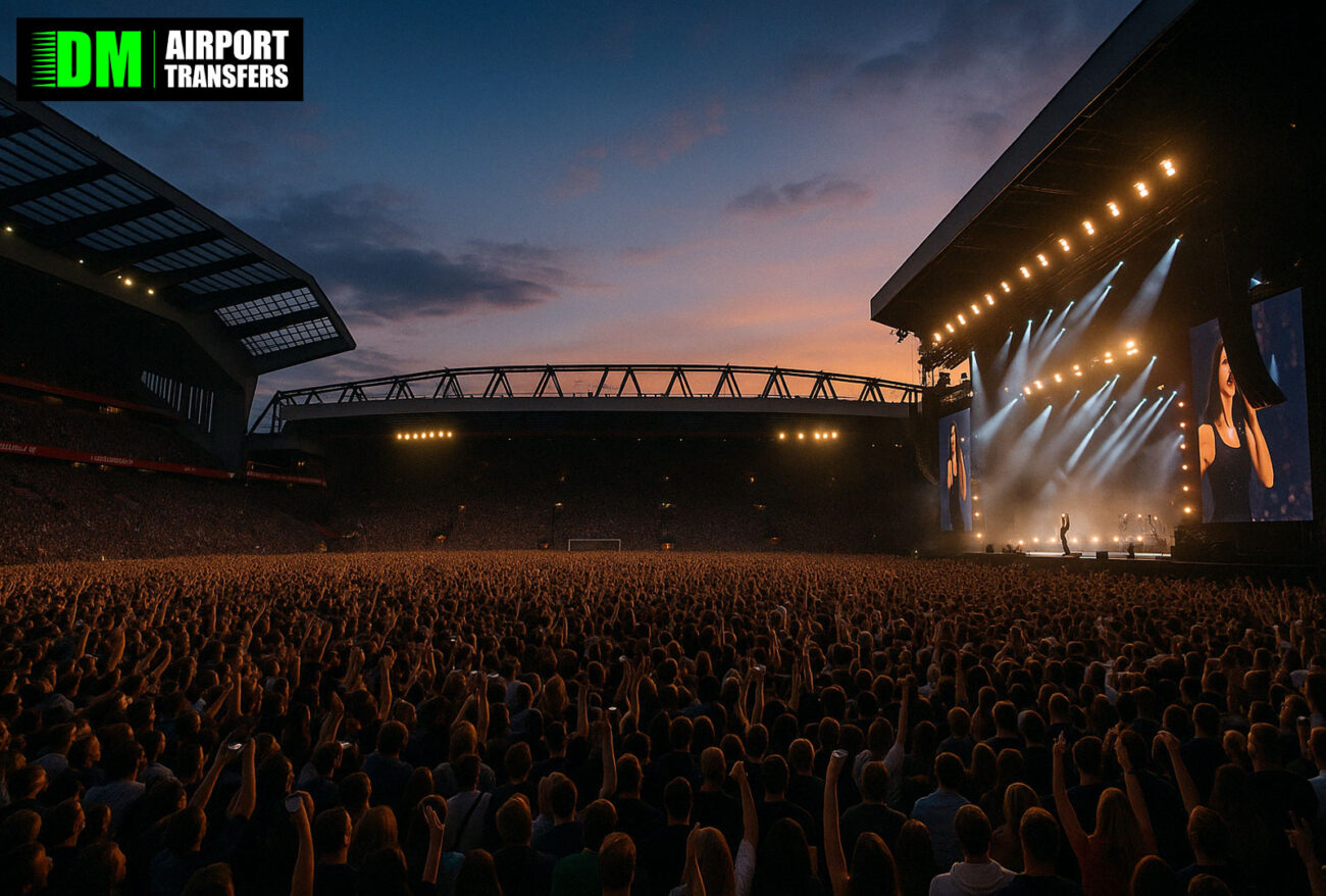 Dua Lipa at Anfield Stadium – 24 June 2025 | Taxi & Minibus Transfers