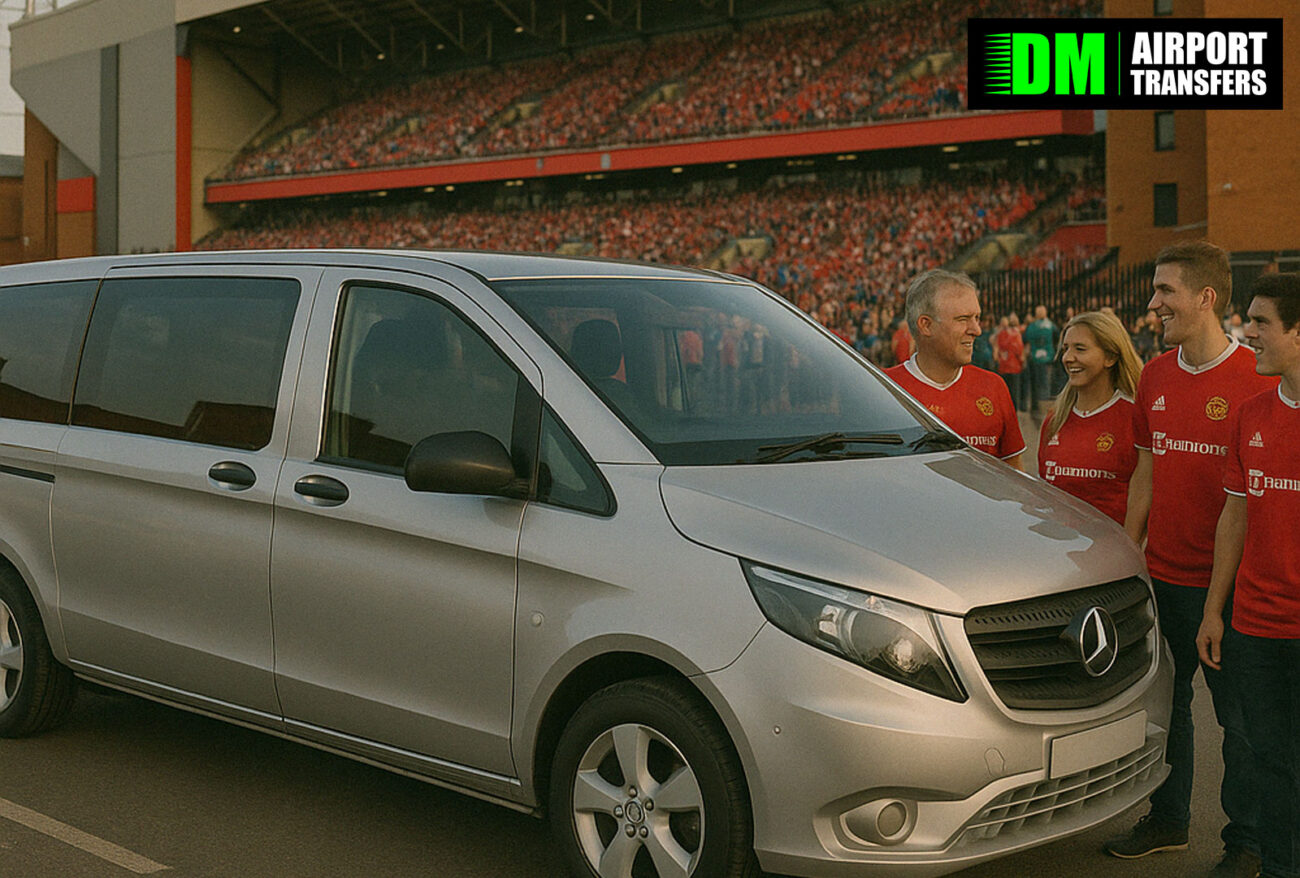 Heading to a Manchester United Away Game? Book a 5, 6, 7 or 8 Seater Taxi or Minibus Anywhere in the UK