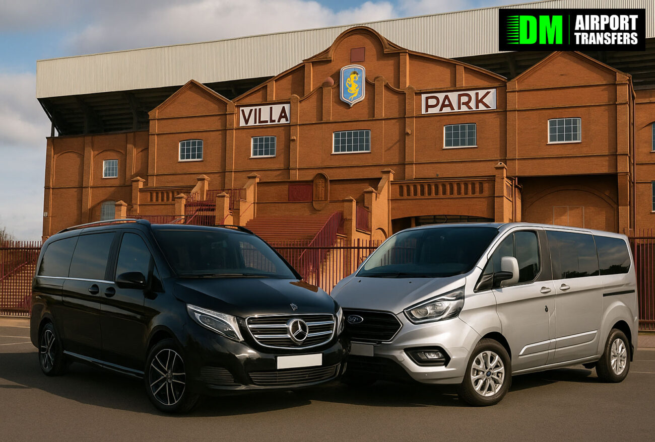 Taxi Transfers from Villa Park Stadium Birmingham | 5, 6, 7, 8 Seater Taxis & Minibuses