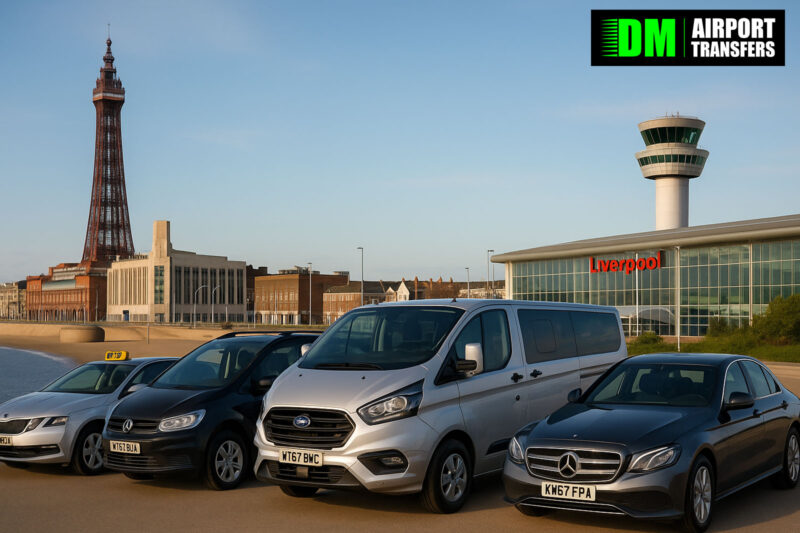Taxi from Blackpool to Liverpool Airport: Cars, 5–8 Seater Taxis, Minibuses & Executive Travel