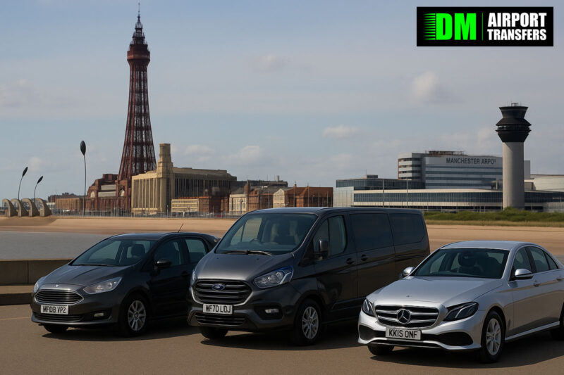 Taxi from Blackpool to Manchester Airport: Cars, 5–8 Seater Taxis, Minibuses & Executive Transfers