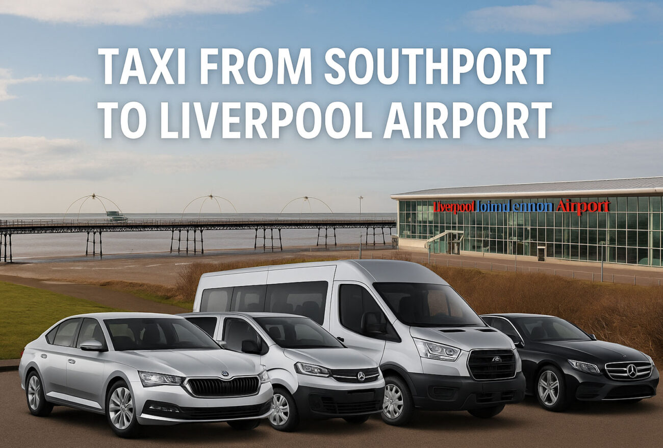 Taxi from Southport to Liverpool Airport: Cars, 5-8 Seater Taxis, Minibuses & Executive Travel