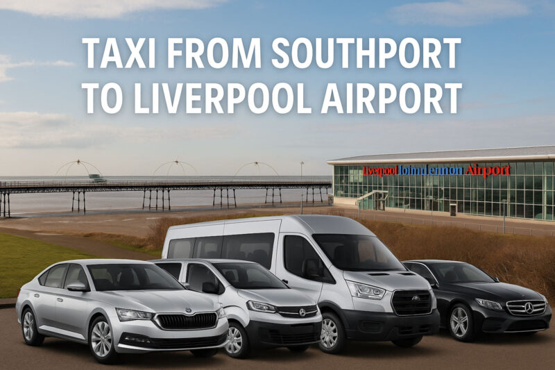 Taxi from Southport to Liverpool Airport: Cars, 5-8 Seater Taxis, Minibuses & Executive Travel