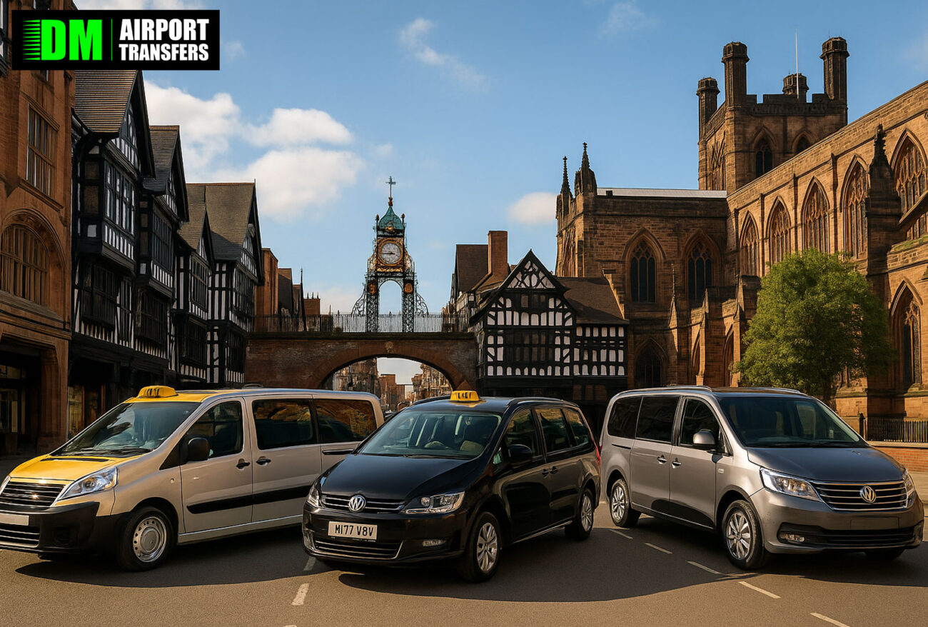 Taxi to and from Chester – 5, 6, 7, 8 Seater Taxis, Minibuses & Executive Vehicles