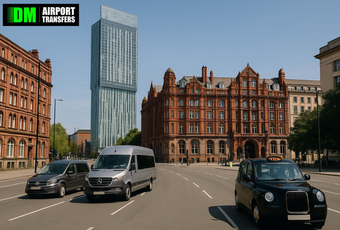 Taxi to and from Manchester – 5, 6, 7, 8 Seater Taxis, Minibuses & Executive Vehicles