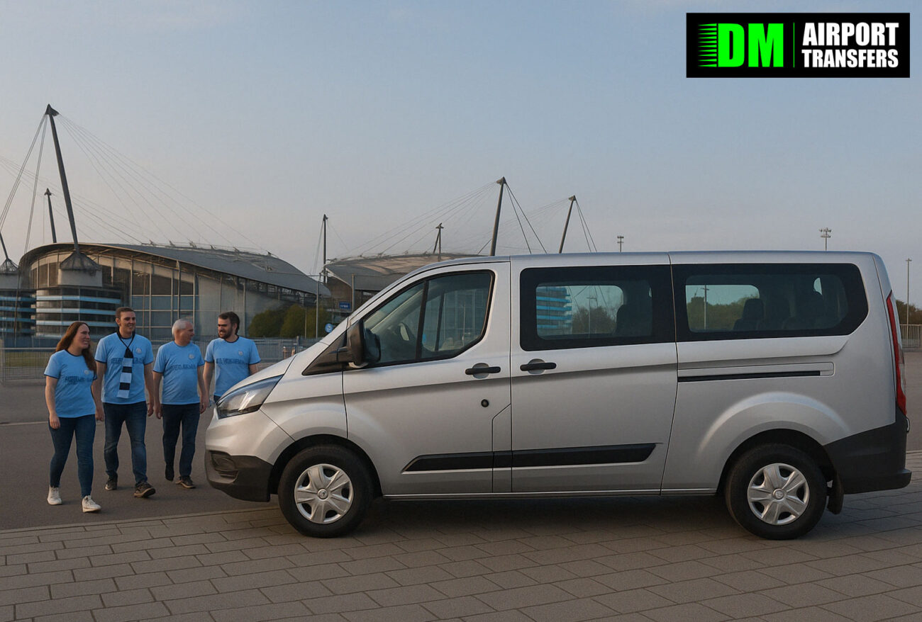 Travelling to a Manchester City Away Game? Book a 5, 6, 7 or 8 Seater Taxi or Minibus Anywhere in the UK