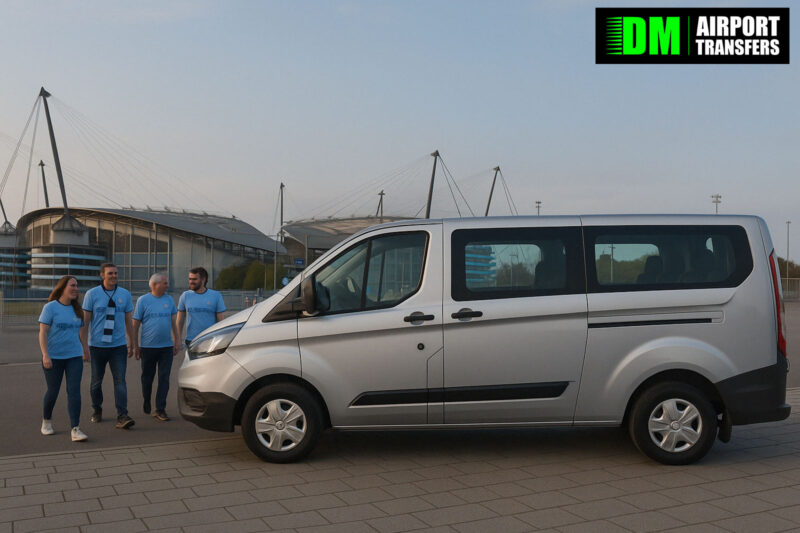 Travelling to a Manchester City Away Game? Book a 5, 6, 7 or 8 Seater Taxi or Minibus Anywhere in the UK