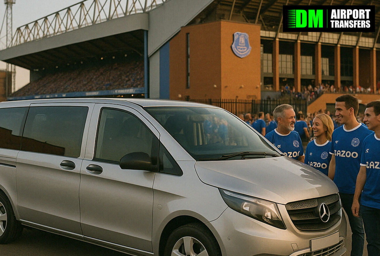 Travelling to an Everton FC Away Game? Book a 5, 6, 7 or 8 Seater Taxi or Minibus Anywhere in the UK