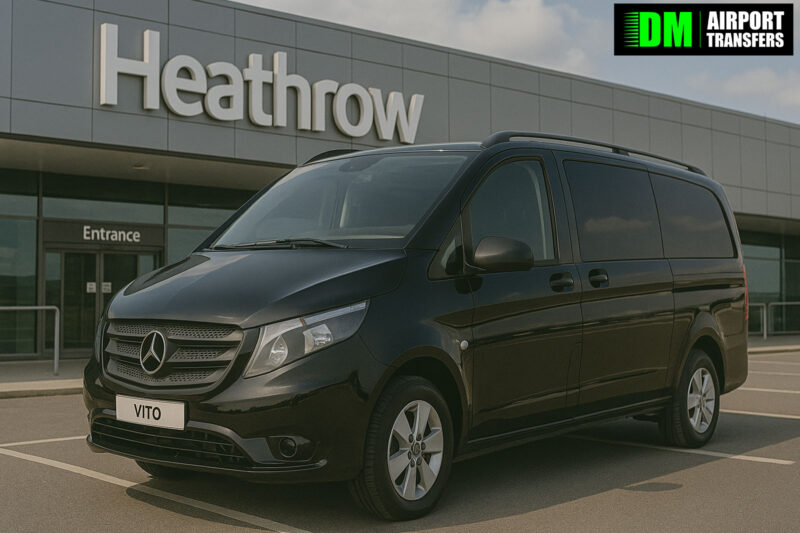 Darlington to Heathrow Airport | Taxi Transfers, 5 6 7 8 Seater Minibuses & Executive Vehicles