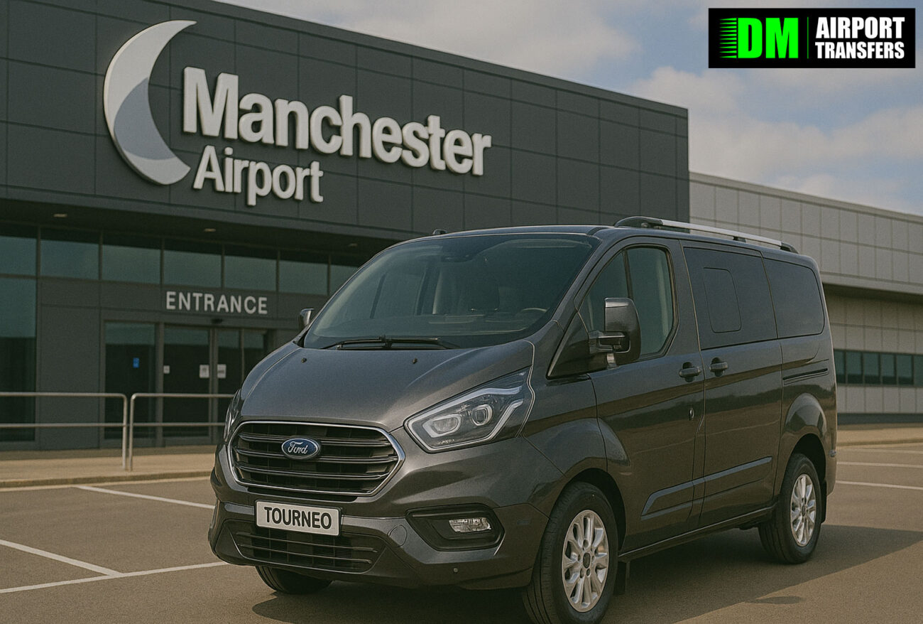 Darlington to Manchester Airport | Taxi Transfers, 5 6 7 8 Seater Minibuses & Executive Vehicles