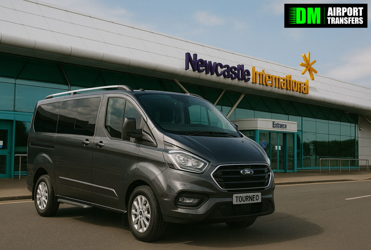 Darlington to Newcastle Airport | Reliable Taxi Transfers, 5, 6, 7, 8 Seater Minibuses & Executive Vehicles