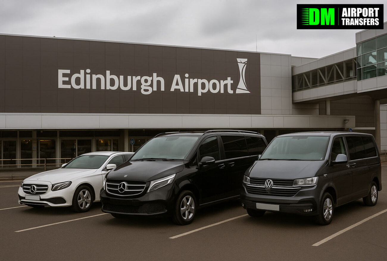 Gateshead to Edinburgh Airport | Taxi Transfers, 5, 6, 7, 8 Seater Minibuses & Executive Vehicles