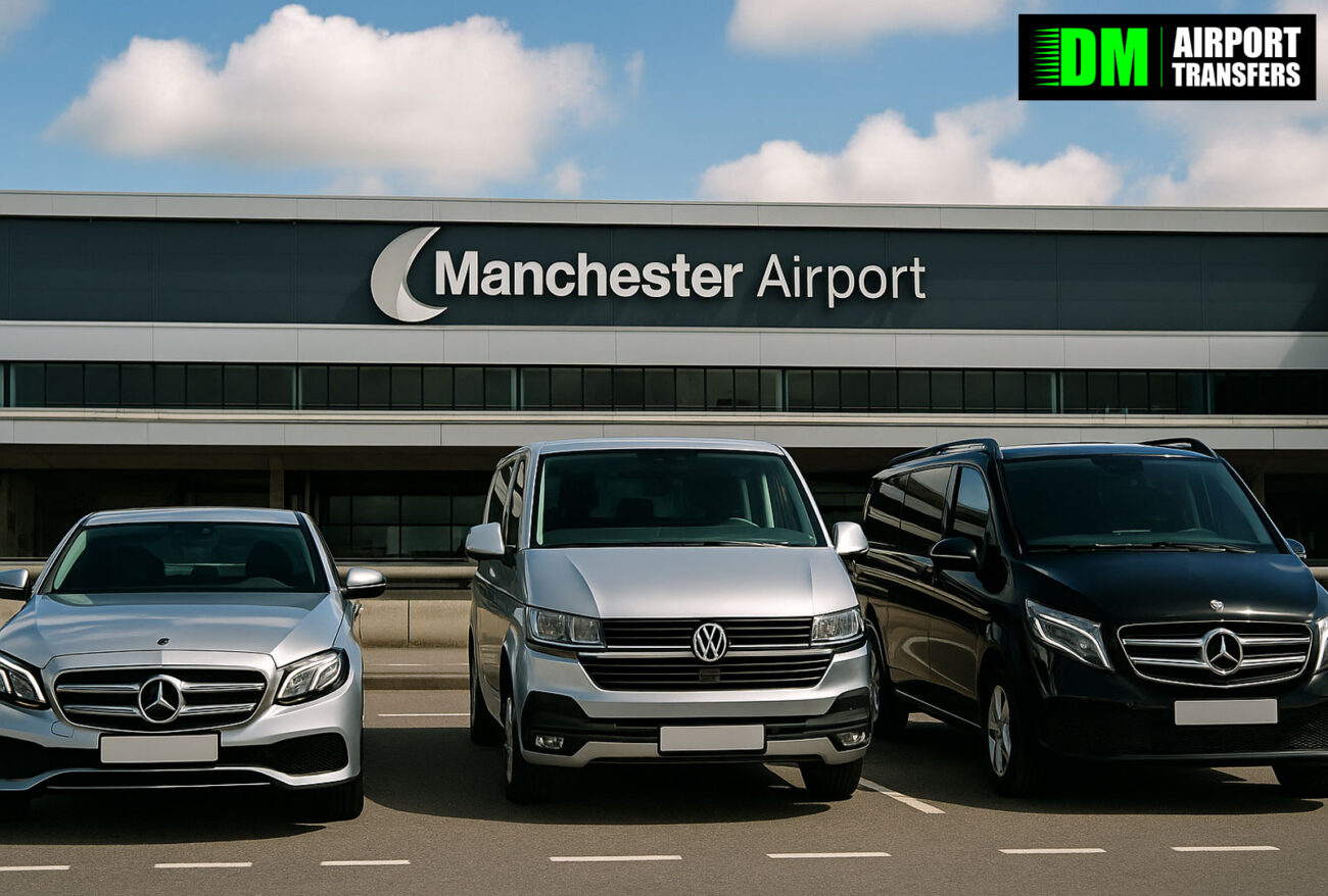 Gateshead to Manchester Airport | Taxi Transfers, 5, 6, 7, 8 Seater Minibuses & Executive Vehicles
