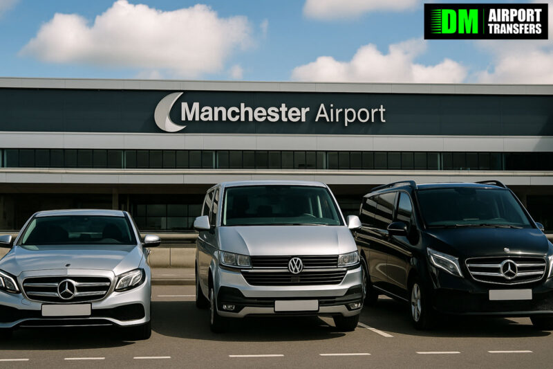Gateshead to Manchester Airport | Taxi Transfers, 5, 6, 7, 8 Seater Minibuses & Executive Vehicles