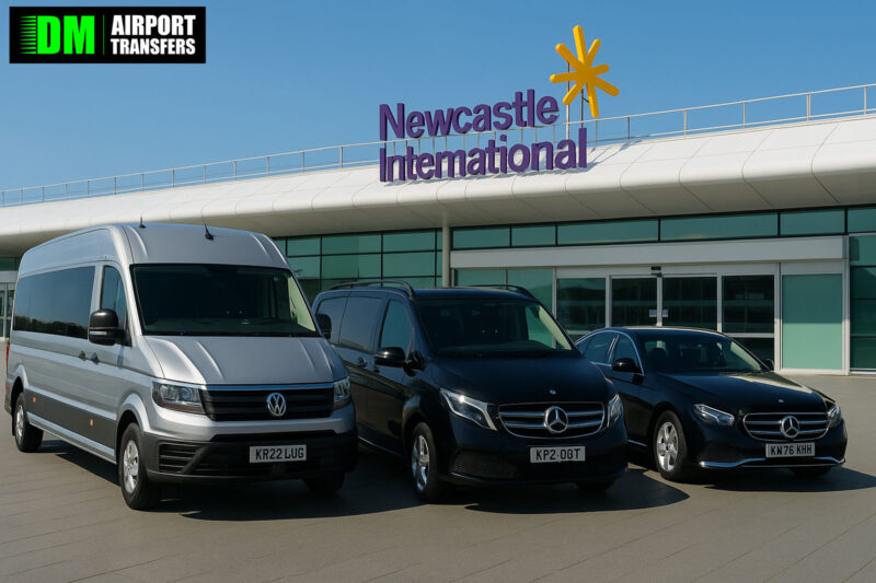 Gateshead to Newcastle Airport | Taxi Transfers, 5, 6, 7, 8 Seater Minibuses & Executive Vehicles