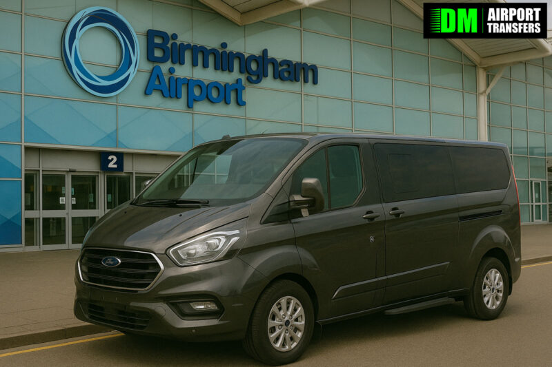 St Helens to Birmingham Airport | Taxi Transfers, 5, 6, 7, 8 Seater Minibuses & Executive Vehicles