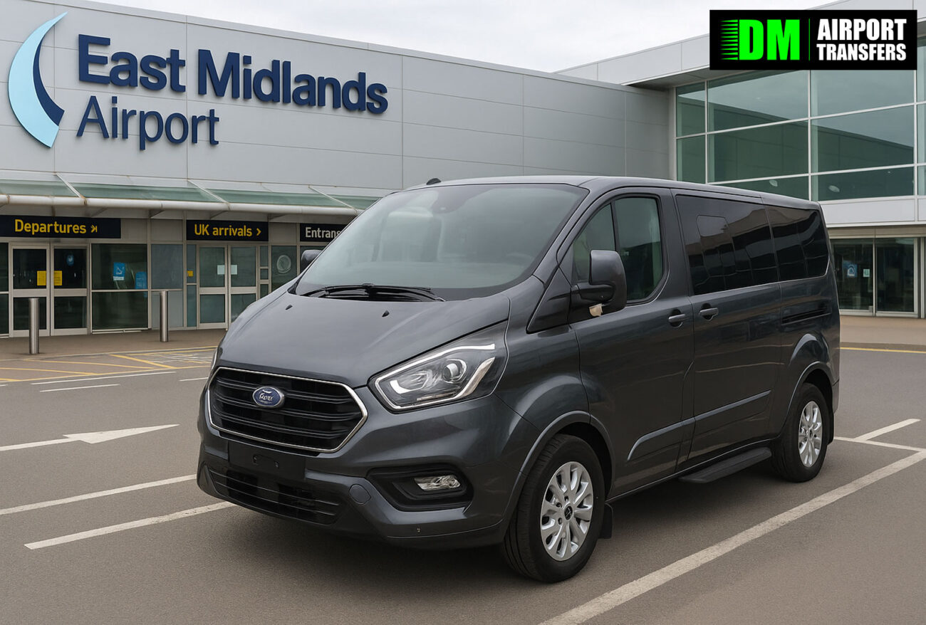 Taxi from Liverpool to East Midlands Airport | 5, 6, 7, 8 Seater Taxis, Minibuses & Executive Vehicles