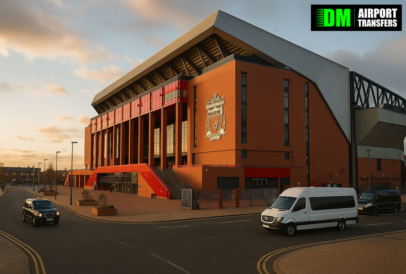 Taxi to and from Anfield Stadium – 5, 6, 7, 8 Seater Taxis, Minibuses & Executive Vehicles