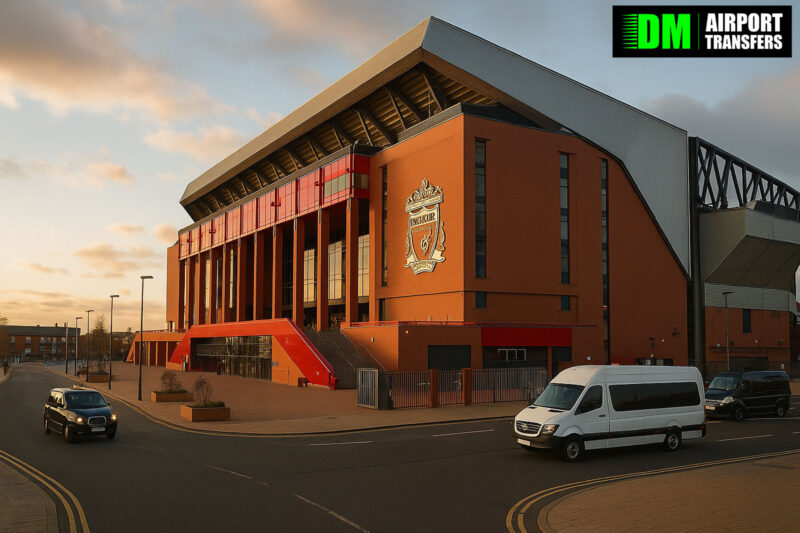 Taxi to and from Anfield Stadium – 5, 6, 7, 8 Seater Taxis, Minibuses & Executive Vehicles