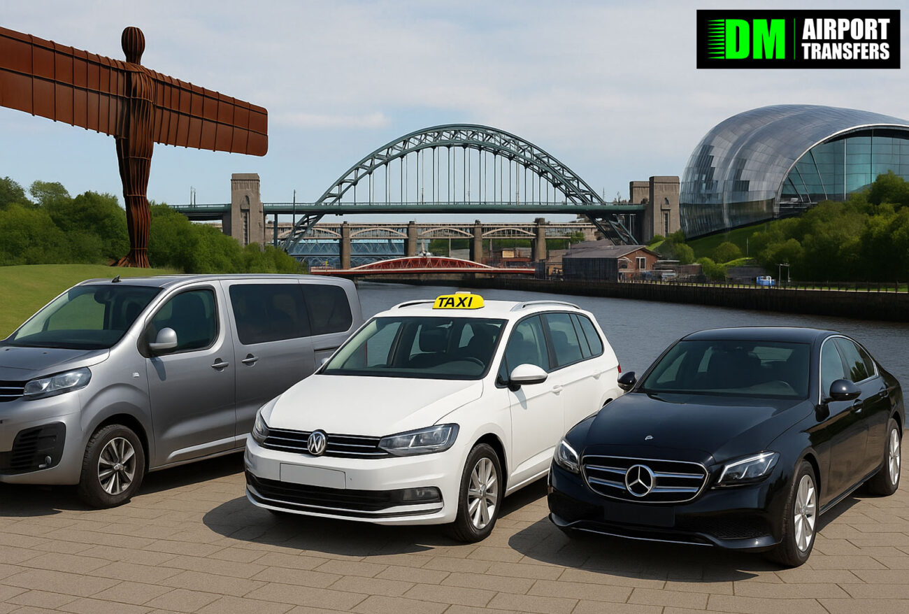 Taxi to and from Gateshead | 5, 6, 7, 8 Seater Taxis, Minibuses & Executive Vehicles