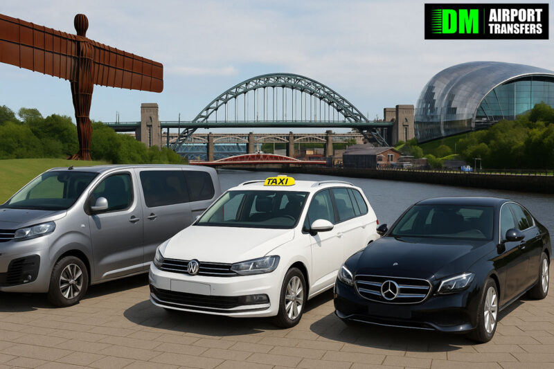 Taxi to and from Gateshead | 5, 6, 7, 8 Seater Taxis, Minibuses & Executive Vehicles