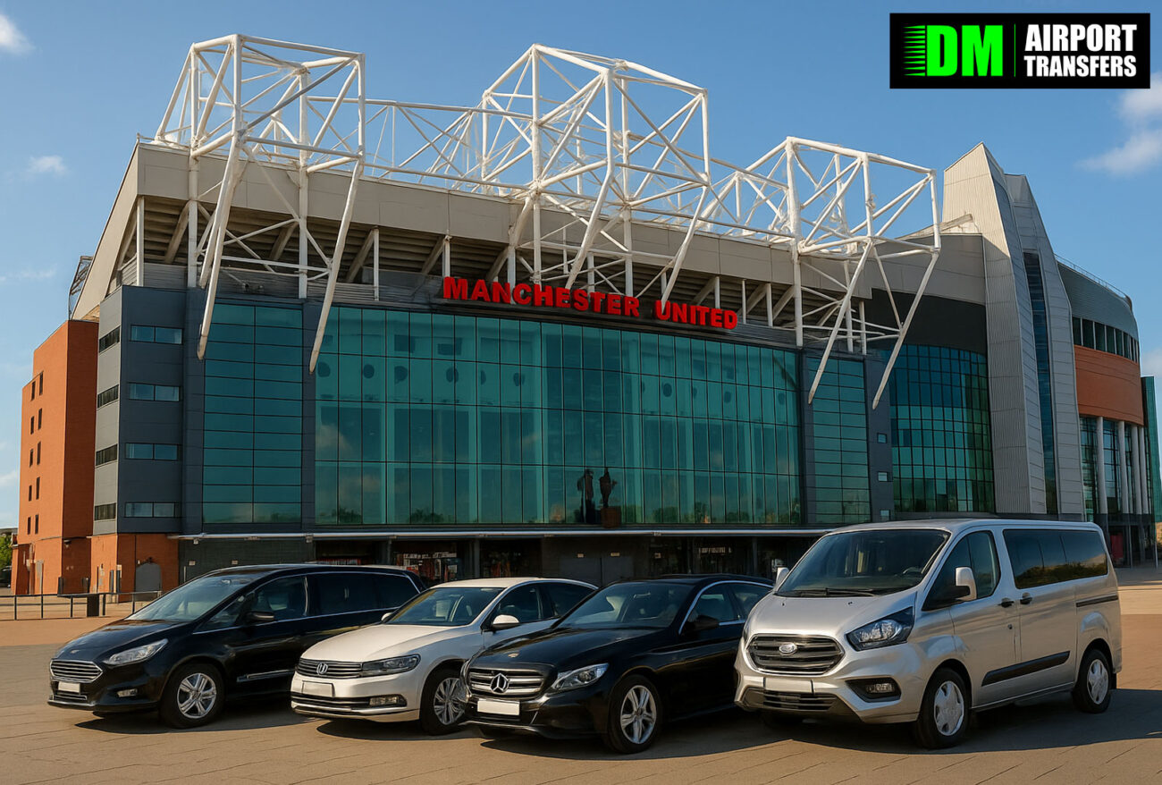 Taxi to and from Old Trafford Stadium – 5, 6, 7, 8 Seater Taxis, Minibuses & Executive Vehicles