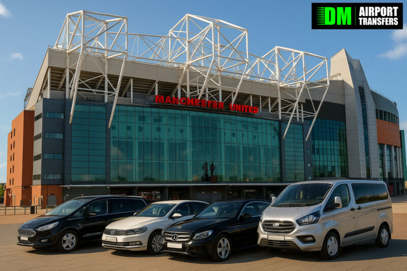 Taxi to and from Old Trafford Stadium – 5, 6, 7, 8 Seater Taxis, Minibuses & Executive Vehicles