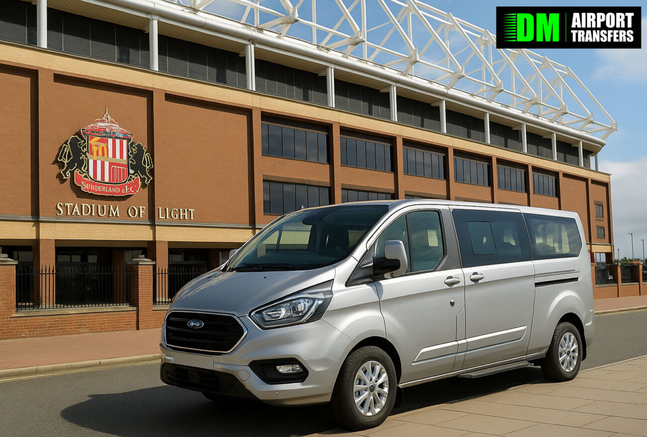 Taxi to and from the Stadium of Light | 5, 6, 7, 8 Seater Minibuses & Executive Vehicles