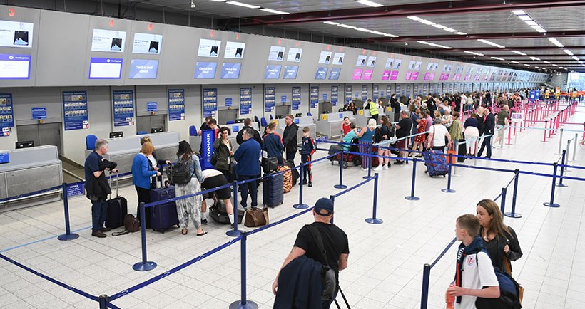 Inside a UK airport — DM Airport Transfers coverage